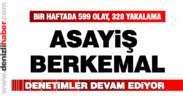 Emniyet müdürlüğü asayiş çalışmalarını kamuoyu ile paylaştı