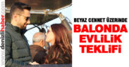 Pamukkale’de balon turunda evlilik teklifi