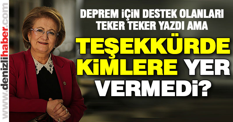 Çelik’in teşekküründe Merkezefendi yok!