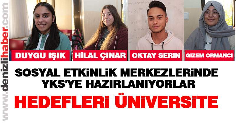 Öğrenciler YKS’ye “Sosyal Etkinlik Merkezleri”nde hazırlanıyor