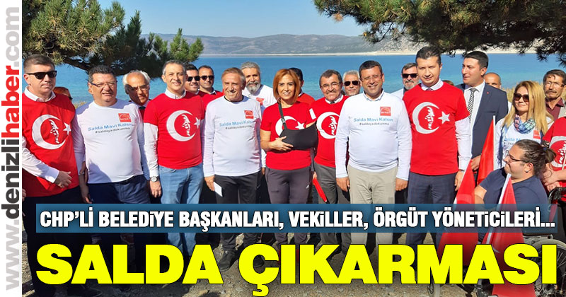 CHP’liler Salda Gölü için eylem yaptı