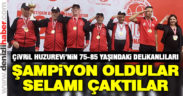 Şampiyon oldular, selamı çaktılar