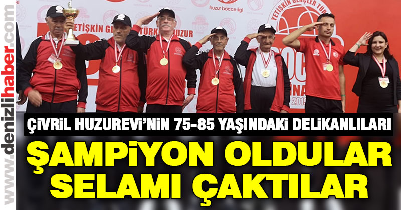 Şampiyon oldular, selamı çaktılar