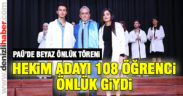 Geleceğin diş hekimleri beyaz önlüklerini giydi