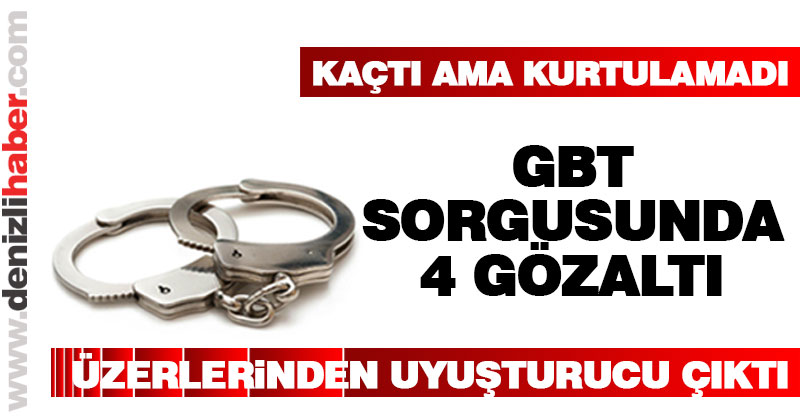 Asayiş uygulamasında 4 gözaltı
