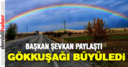Gökkuşağı görsel şölen yarattı