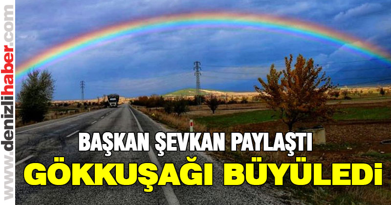 Gökkuşağı görsel şölen yarattı