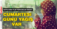 Denizli hafta sonunu yağmurlu geçirecek