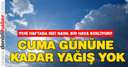 Bazı ilçelerde Cuma günü yağış var!