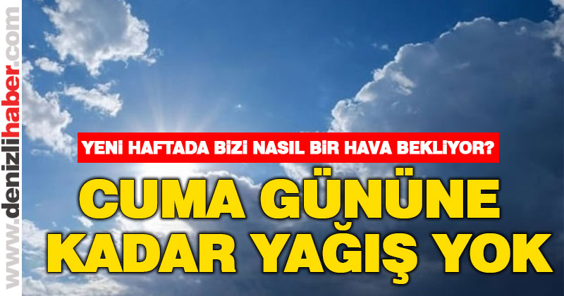 Bazı ilçelerde Cuma günü yağış var!