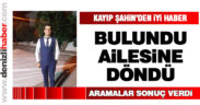 Kayıp genç Şahin Kandemir parkta bulundu, evine döndü