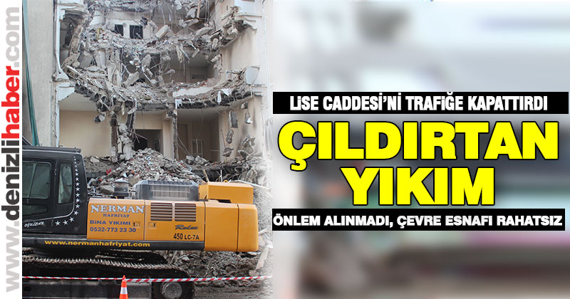 Eski binanın yıkımı tehlike saçıyor