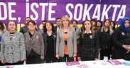 Merkezefendi’den kadına şiddete hayır eylemi
