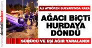 Merkezefendi’deki kazada iki kişi ağır yaralandı