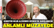 Geliri Alzheimer Derneği’ne bağışlanacak