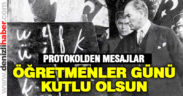 Denizli protokolünden Öğretmenler Günü mesajları