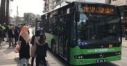Belediye otobüsü yayaya çarptı