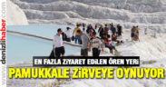 Pamukkale 10 ayda 2,3 milyon ziyaretçi ağırladı