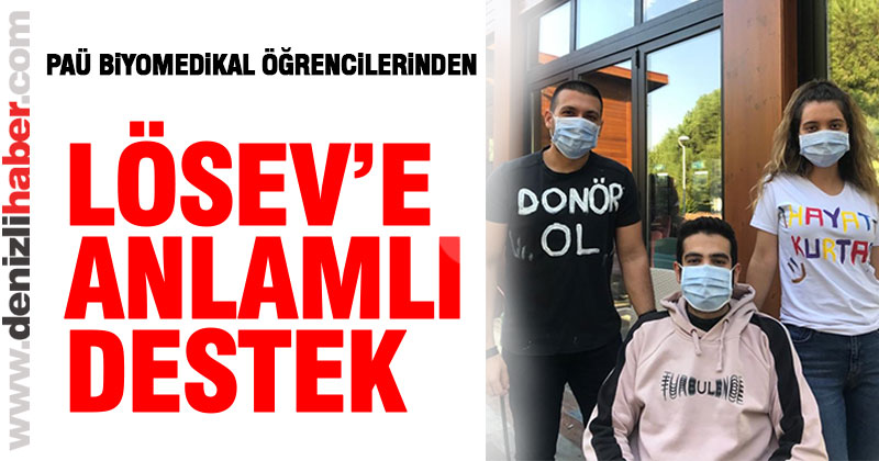 Biyomedikal Mühendisliği öğrencilerinden LÖSEV’e anlamlı destek