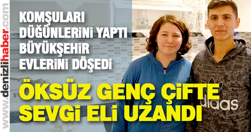 Öksüz genç çifte sevgi eli uzandı