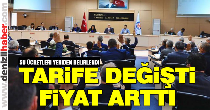 Büyükşehir su ücretlerinde artışa gitti