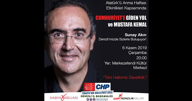 Sunay Akın Denizli’de Atatürk’ü anlatacak