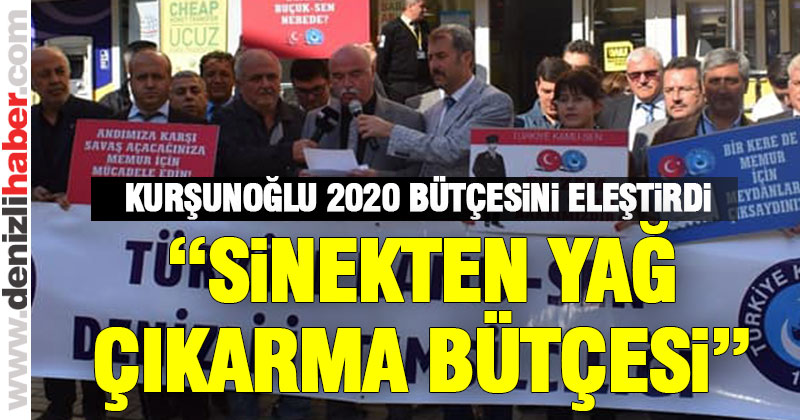 Kurşunoğlu: “Sinekten yağ çıkarma bütçesi”