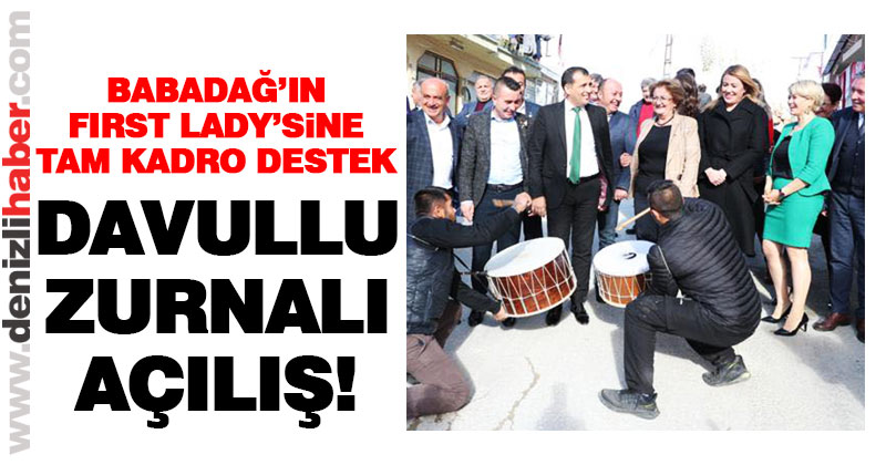 Açılış kongre gününe denk gelince tam kadro ile yapıldı