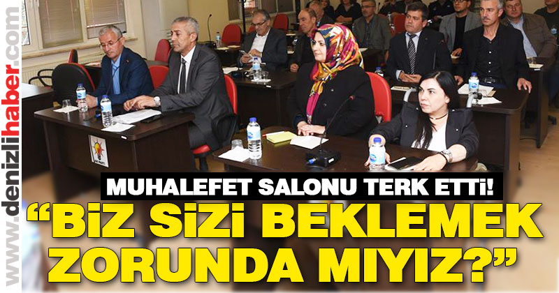 Muhalefet salonu terk etti