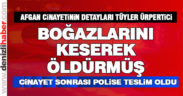 Arkadaşlarının boğazını kesmiş