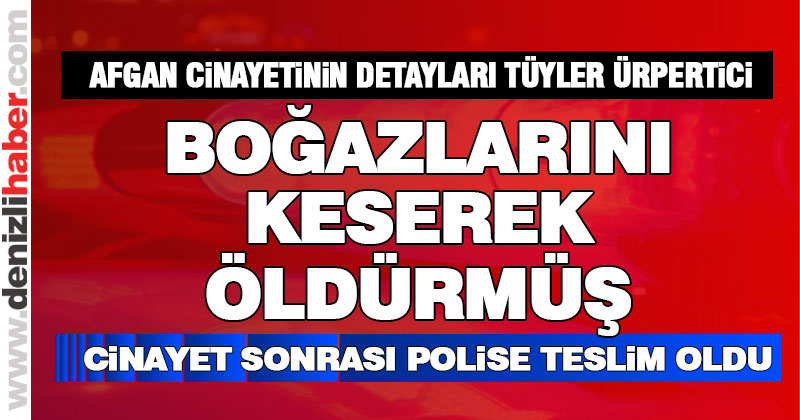 Arkadaşlarının boğazını kesmiş