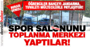 Denizli’de okul salonunu toplama merkezi yaptılar