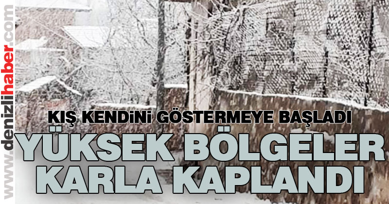 Kış kendini göstermeye başladı