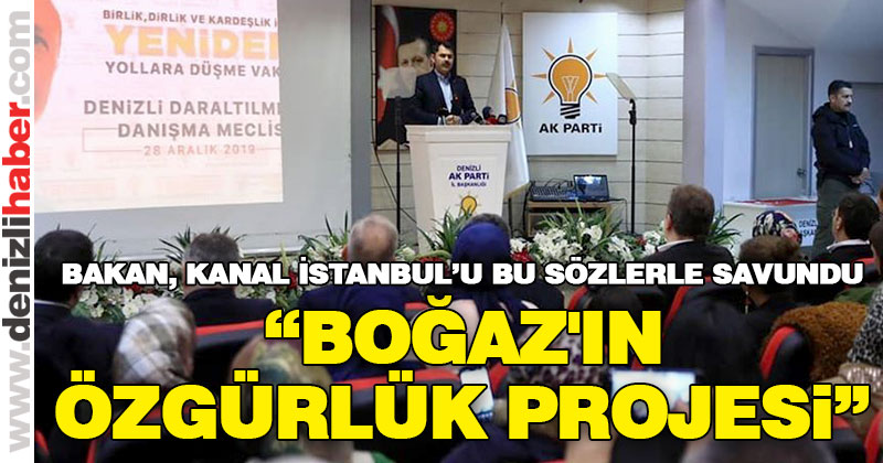 Çevre ve Şehircilik Bakanı Murat Kurum: “Boğaz’ın özgürlük projesi”