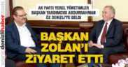 Abdurrahman Öz, Başkan Zolan’ı ziyaret etti