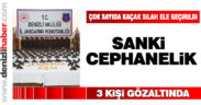 Bozkurt’ta çok sayıda silah ele geçirildi