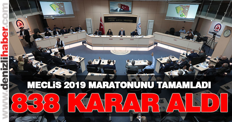 Denizli Büyükşehir Meclisi 2019’un son toplantısını gerçekleştirdi