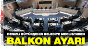 Meclisten balkon düzenlemesi