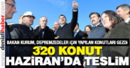 Bakan Kurum, Denizli’de depremzedeler için yapılan konutları inceledi