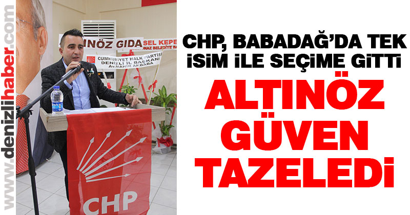 Altınöz, Babadağ’da güven tazeledi