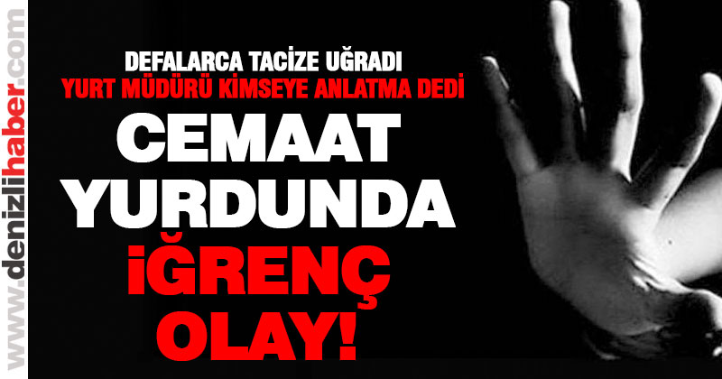 Erkek yurdunda iğrenç olay!