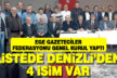 EGF Genel Kurulu’nda listeye üç Denizlili gazeteci girdi