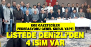 EGF Genel Kurulu’nda listeye üç Denizlili gazeteci girdi