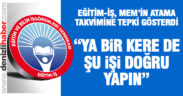 Eğitim-İş’ten norm kadro atama takvimine tepki