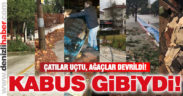 Denizli’de fırtına korkuttu
