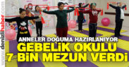 Anne adayları gebe okulu ile doğuma hazırlanıyor