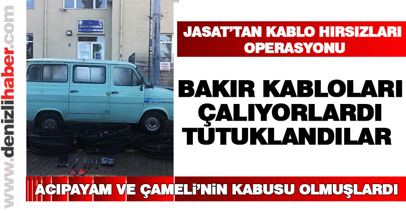 JASAT’tan kablo operasyonu