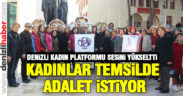 Kadınlar temsilde adalet istiyor