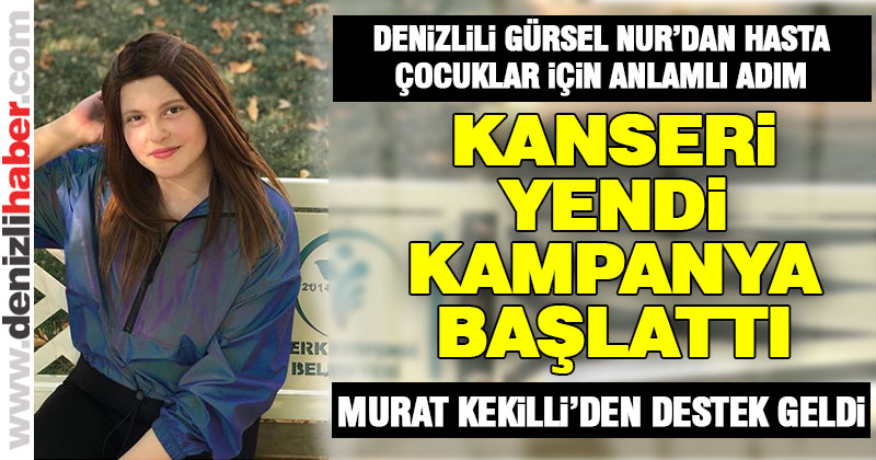 Kanseri yendi, çocuklar için kampanya başlattı