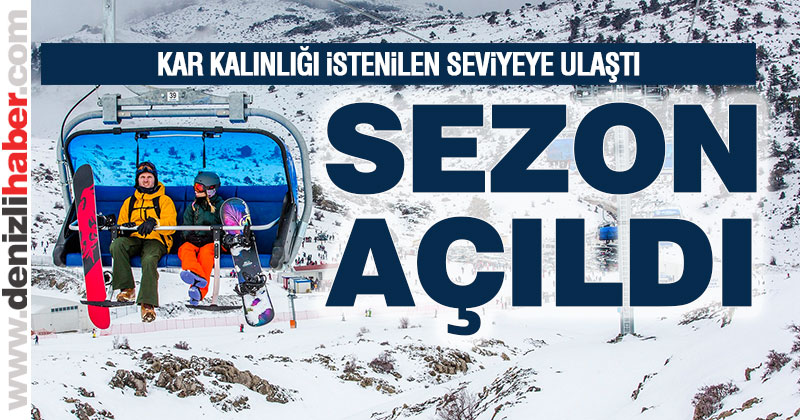 Denizli Kayak Merkezi’nde sezon açıldı